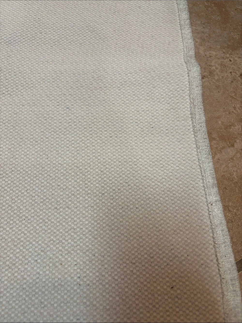 Accent Rug in Light Blue Cream, Tan, Brown- No. slip Backing
